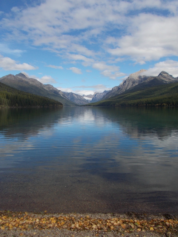 Bowman Lake and Mount Carter - part of Glacier National Park Montana One of the most beautiful places Ive ever been 
