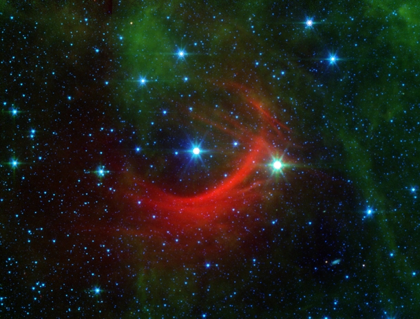 Bowshock in front of rapidly moving HD  