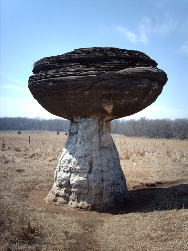 Breaking the Kansas landscape stereotype Mushroom Rock State Park 