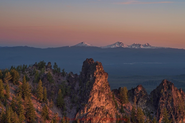 Broken-top and the Three Sisters Oregon 