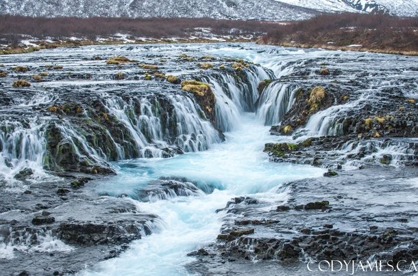Bruarfoss waterfall in Iceland a lesser known beauty 
