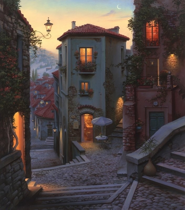 Campobasso Evening by Evgeny Lushpin  Google Streetview in Comments