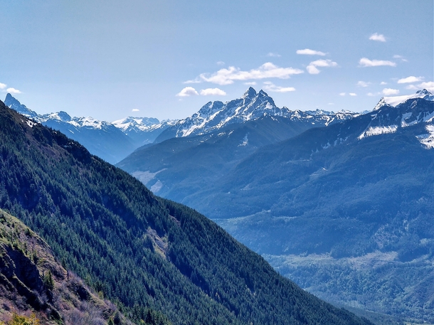 Canadian Cascades from Elk Mountain British Columbia 