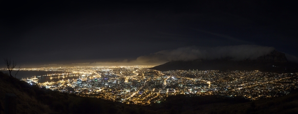 Cape Town at night from Signal Hill 