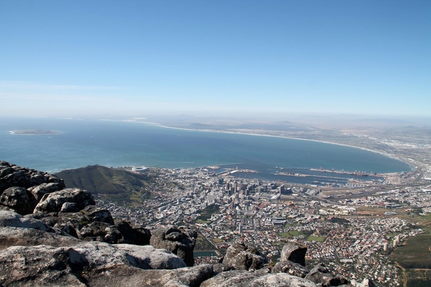 Capetown South Africa from Top of the Table Mountain 
