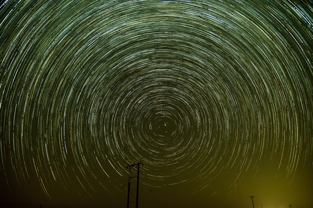 Capturing beautiful Star trails in the UAE