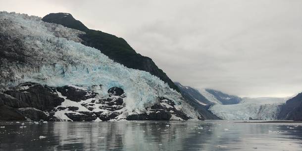 Cascade Glacier with Barry Glacier in the background Barry Arm Prince William Sound Alaska 