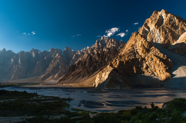 Cathedral Ridge viewed from the Karakoram Highway near Passu village Pakistan  Johan Assarsson