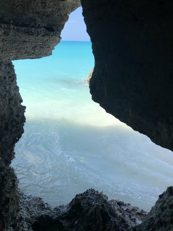 Cave in the Bahamas