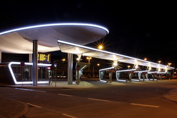 Central Bus Station in Halle Saale 