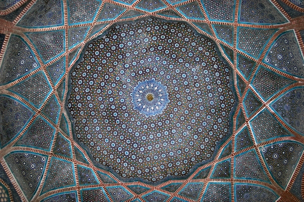 Central Dome of the Shahjehan Mosque Thatta Pakistan 
