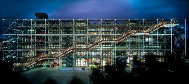 Centre Georges Pompidou in Paris  by Richard Rogers and Renzo Piano