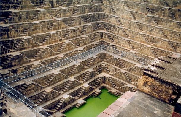 Chand Baori a stepwell constructed from - AD in Abhaneri India 