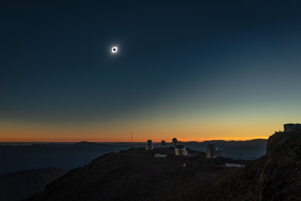 Chasing the Total Solar Eclipse at La Silla Observatory Chile Photo by Sebastian Modak
