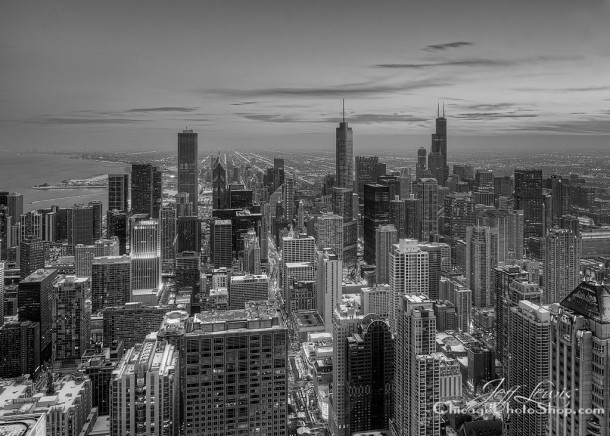 Chicago as seen from the skydeck of Willis aka Sears Tower 