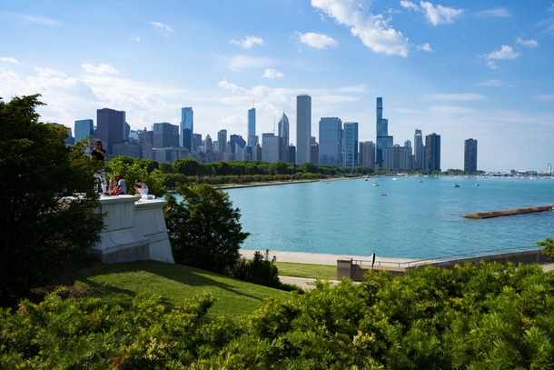 Chicago Skyline from the Lakefront Trail