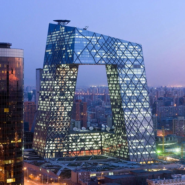 China Central Television Headquarter in Beijing by Rem Koolhaas and Cecil Balmond 