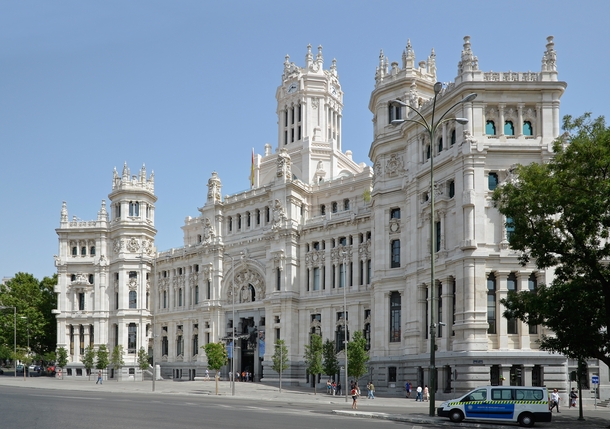 Cibeles Palace in Madrid Spain 