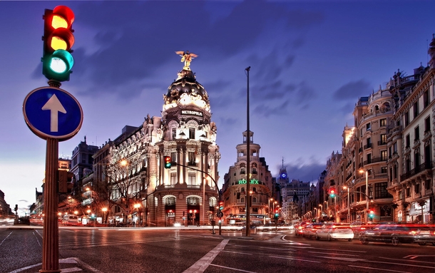 City Lights of Madrid  x-post rSpainPics