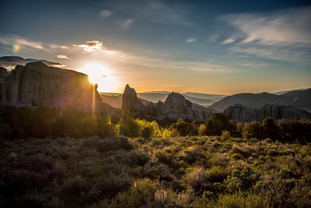 City of Rocks National Reserve in Idaho 