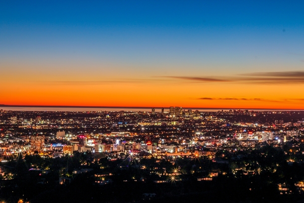 City of Santa Monica as seen from the Griffith Observatory 