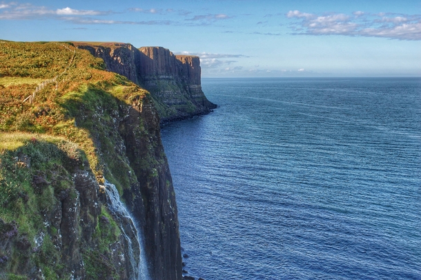Cliffs off Isle of Skye Scotland 