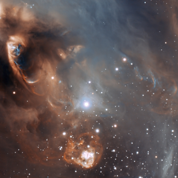 Close-up of the drama of star formation in NGC  