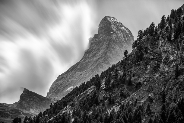 Clouds Breaking Upon the Matterhorn 