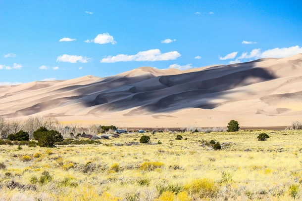 Clouds over High Dune Great Sand Dunes National Park Colorado United States 