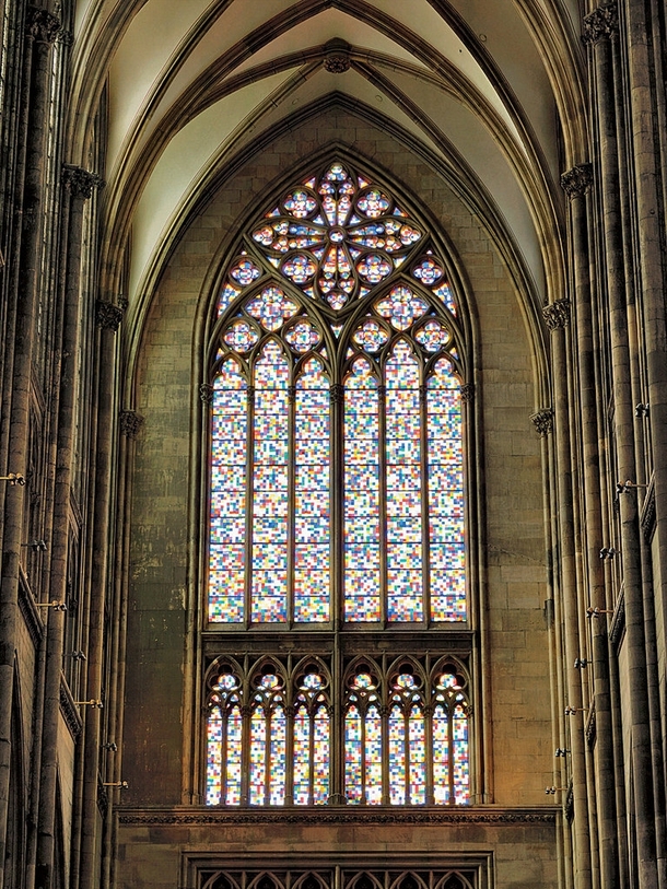 Cologne Cathedral window by Gerhard Richter Cologne Germany 