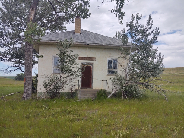 Completely isolated one room school house I found in Eastern Montana 