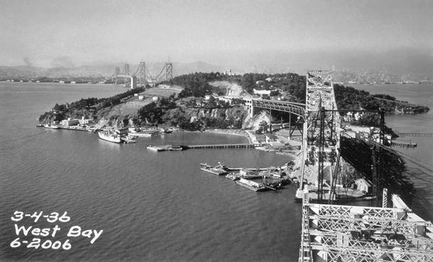 Construction of the East Bay section of the San Francisco Bay Bridge March   