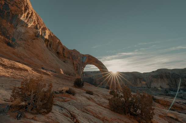 Corona Arch Utah at Sunrise  by claybanks