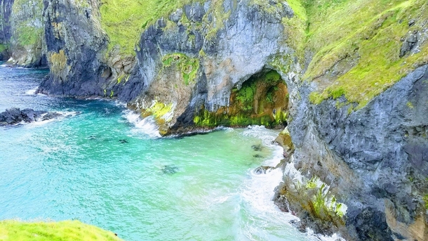 Cove next to Carrick-A-Rede Bridge in Northern Ireland 