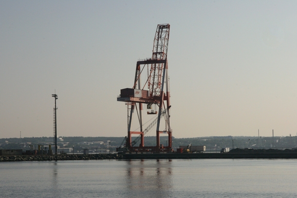 Crane at the port in Halifax 