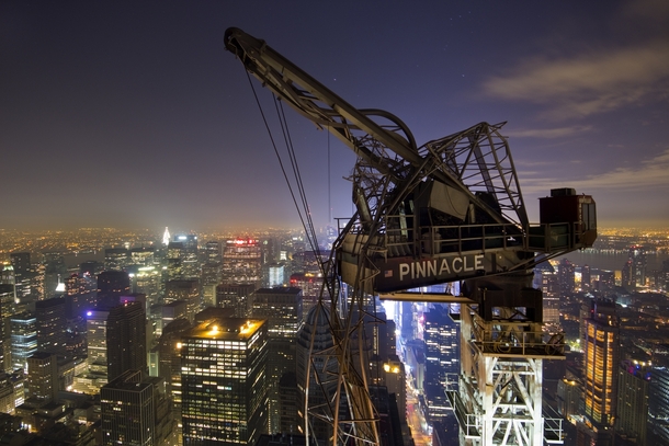 Crane Damaged by Hurricane Sandy NYC 