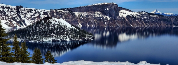 Crater Lake in the Springtime 
