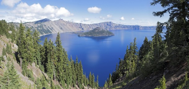 Crater Lake the deepest body of water in the United States Created in a collapsed volcano 