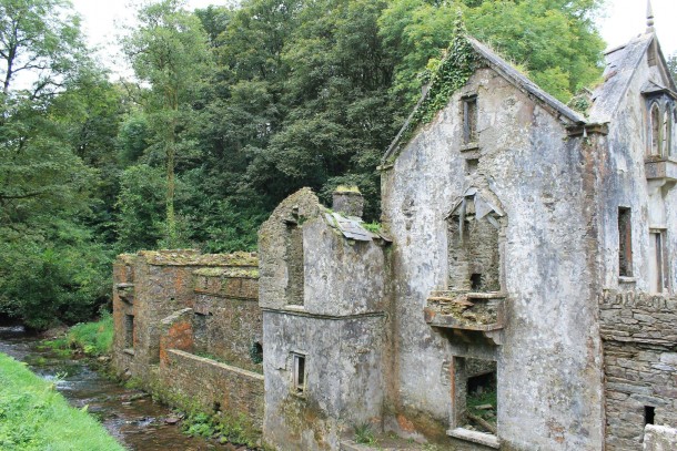 Creek side ruins in County Cork Ireland 