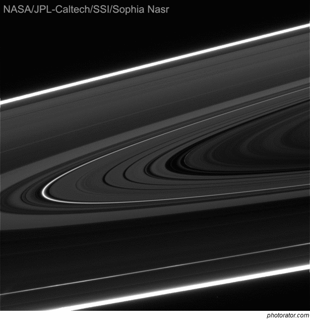 Cruise Saturns rings with Cassini and watch as the rings go from being backlit to sunlit by the Sun Taken by Cassini Mar   assembled by me Res  cropped a little