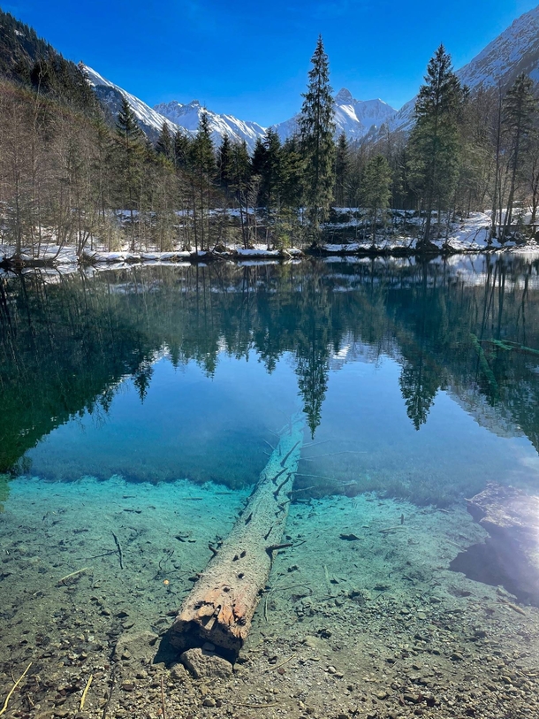 Crystal clear water in the mountains - Allgu  x - Bavaria