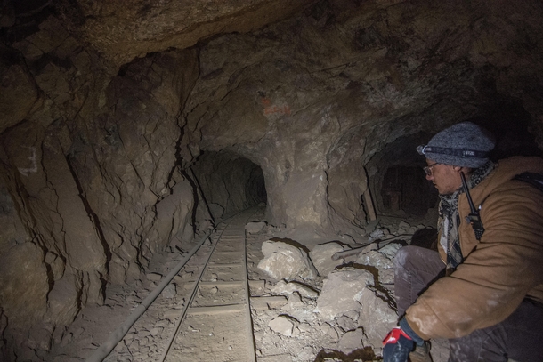 Deep in the Tunnels of the Eclipse Mine California 