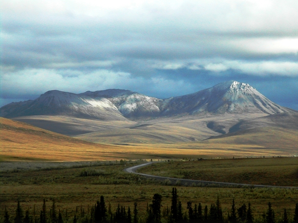 Dempster Highway crossing the Richardson Mountains Yukon Canada  by Pierre Racine