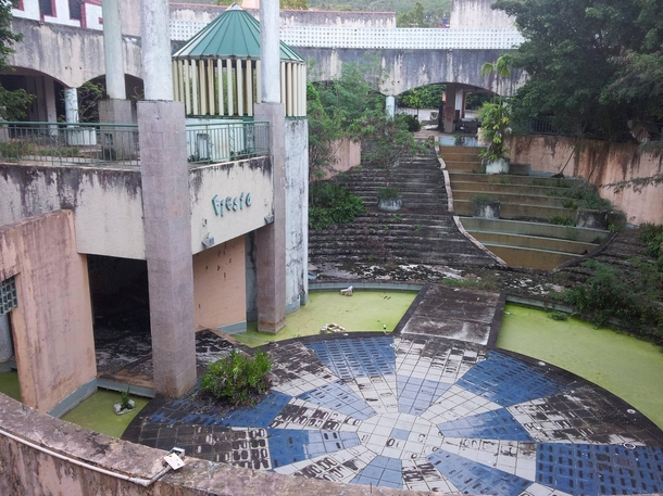 Derelict Mall Overrun by Jungle on Saipan CNMI  Album Inside