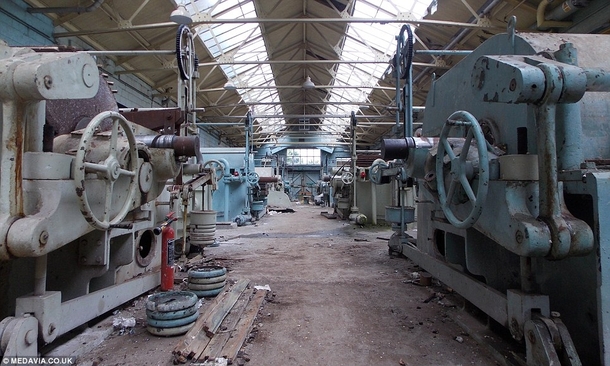 Derelict paper mill in Greenfield near Oldham in England by Thomas Sherman 