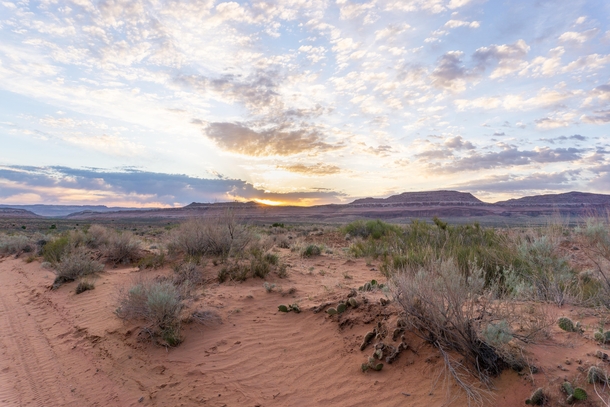 Desert sunrise in Moab Utah 