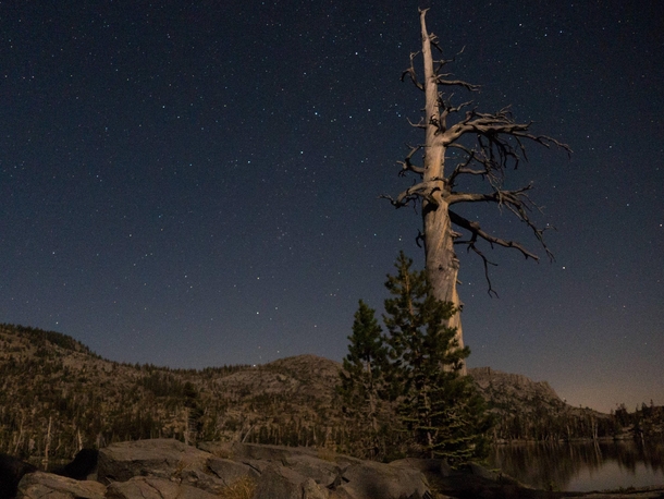 Desolation Wilderness CA at night 
