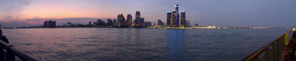 Detroit from Windsor Ontario Canada 