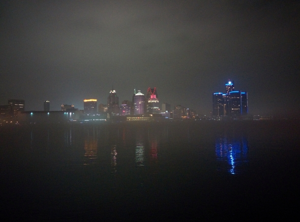Detroit in the Fog 