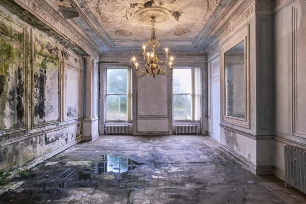 Dining room of an abandoned orphanage in UK James Kerwin 